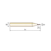 Carbide 4G Mill End Mills Plain Shank GMF23 Series  2 Flute (1/8 Shank) - Big-tools Industrial Supply Tools for Metal Cutting